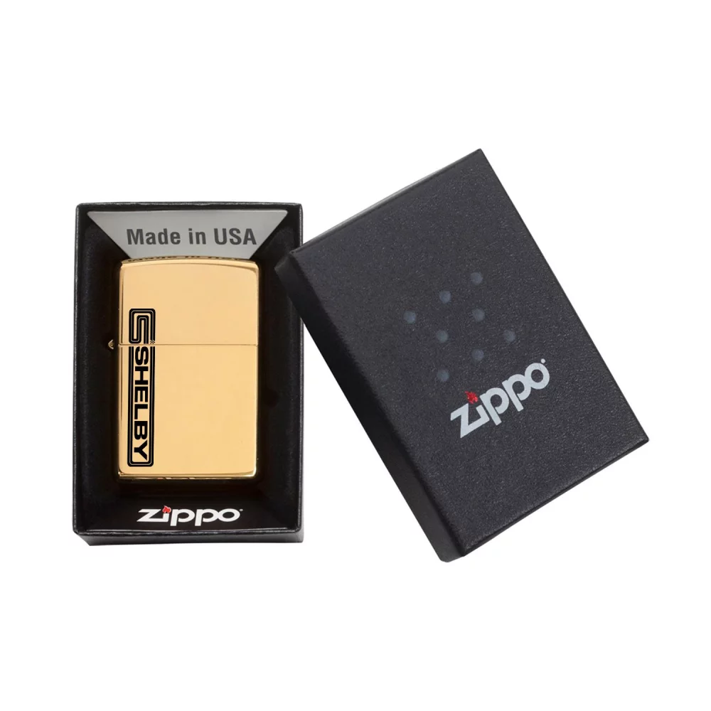 Briquet Zippo® coupe-vent en laiton poli de haute qualité