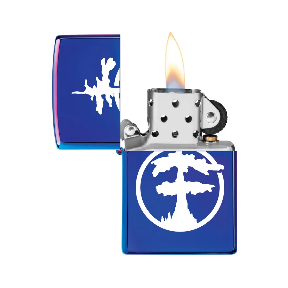 Briquet coupe-vent Zippo® indigo à finition polie.
