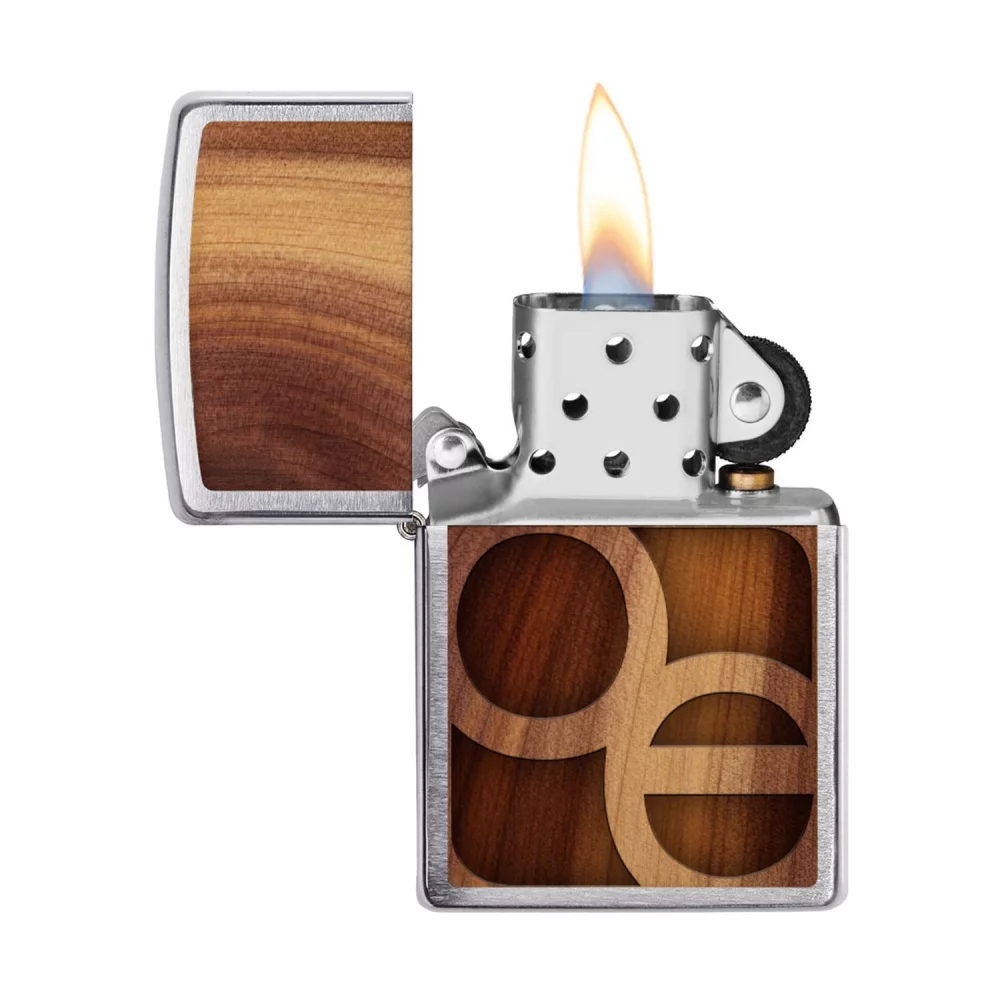 Briquet coupe-vent Zippo® Woodchuck USA en cèdre