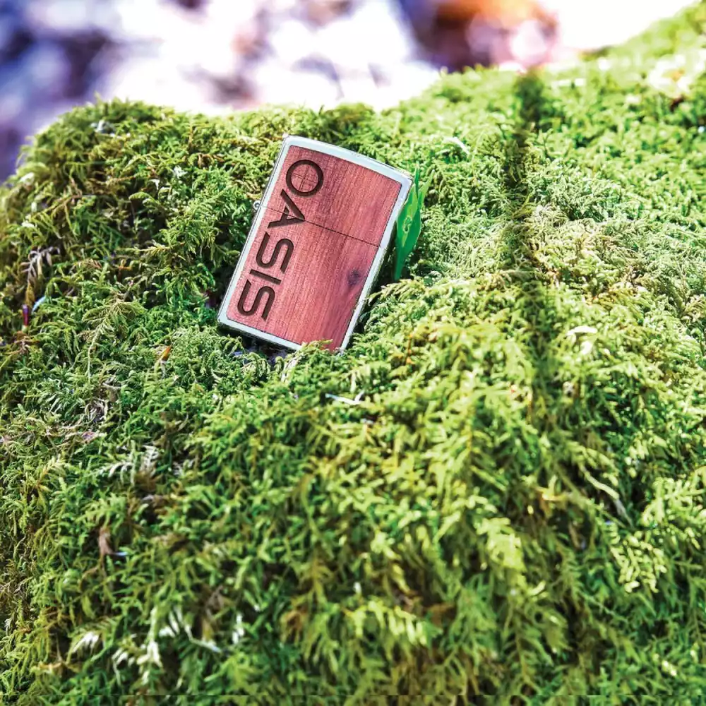 Briquet coupe-vent Zippo® Woodchuck USA en cèdre