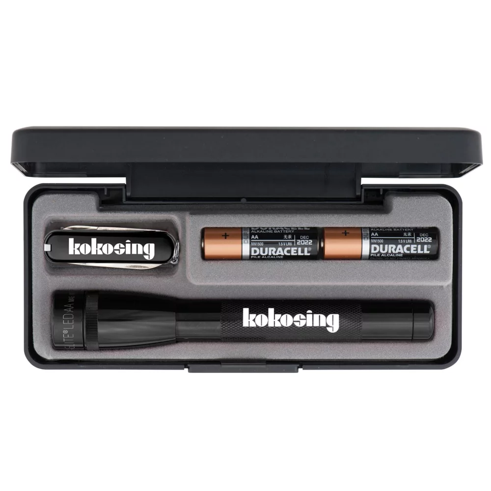 Mini Maglite® LED "AA" avec couteau suisse Victorinox® Classic