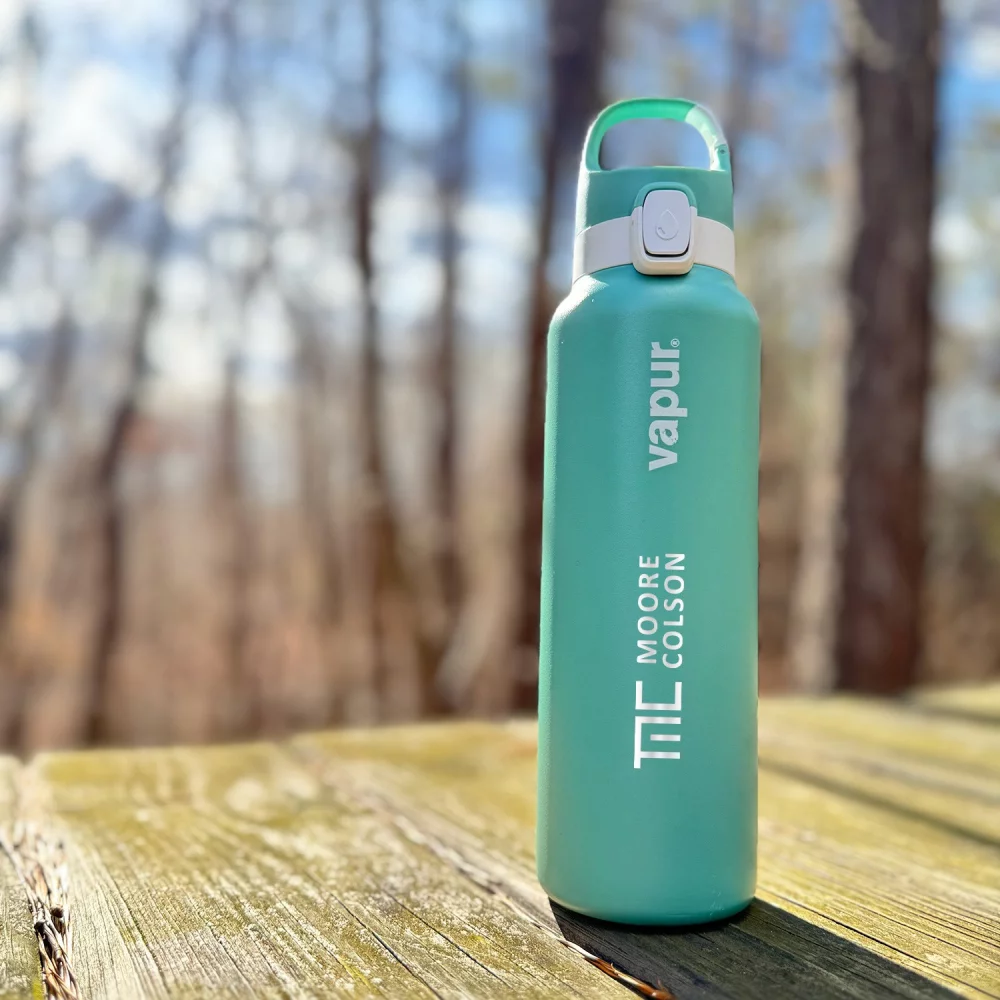 Vapur® Chill 20oz Insulated Water Bottle Sea Glass Green with White Trim