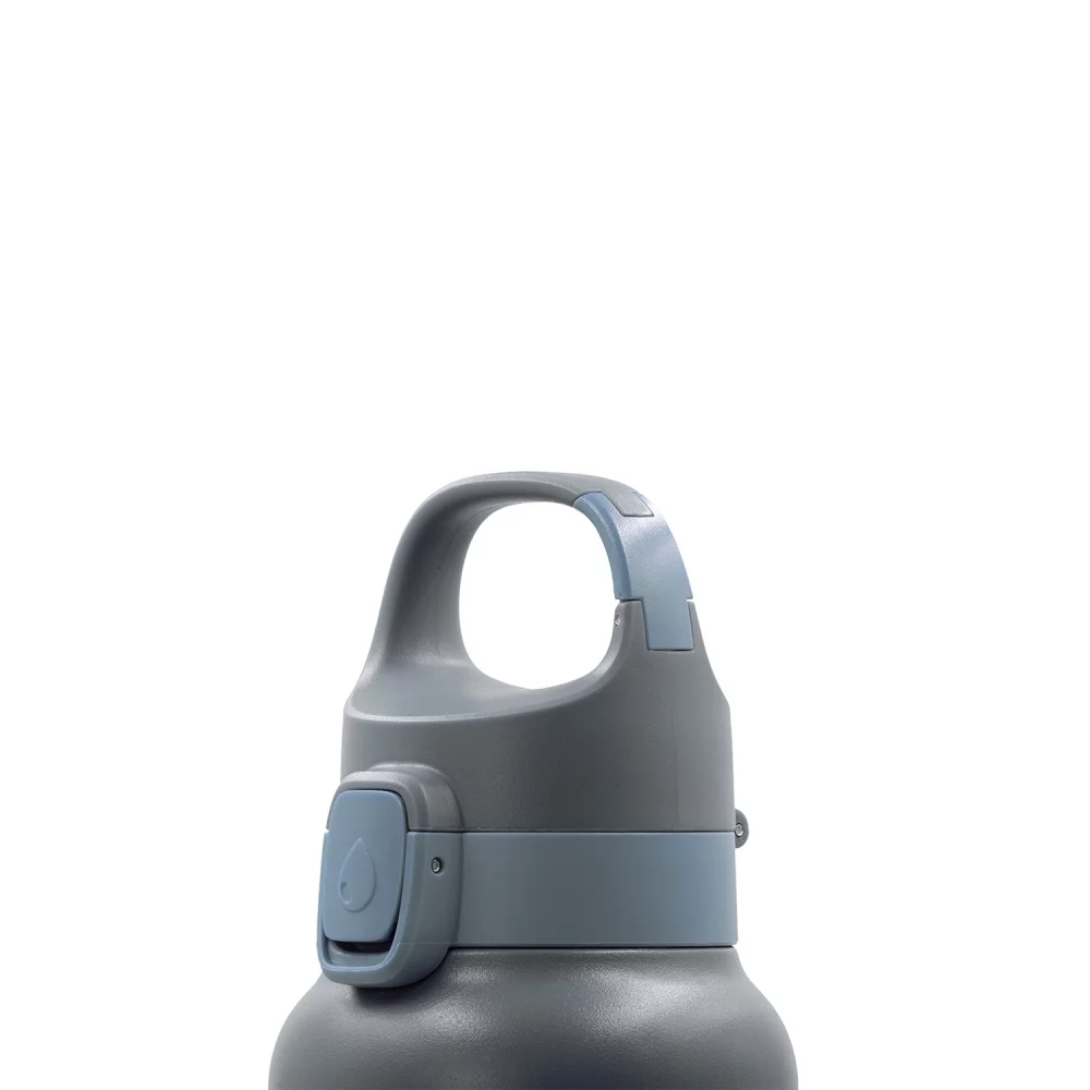 Vapur® Chill 20oz Insulated Water Bottle Graphite Grey with Blue Steel Trim