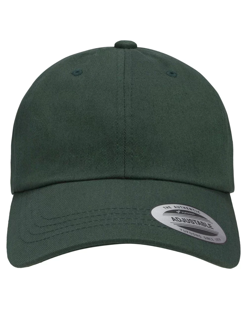 Casquette de baseball en sergé de coton à profil bas pour adulte Yupoong