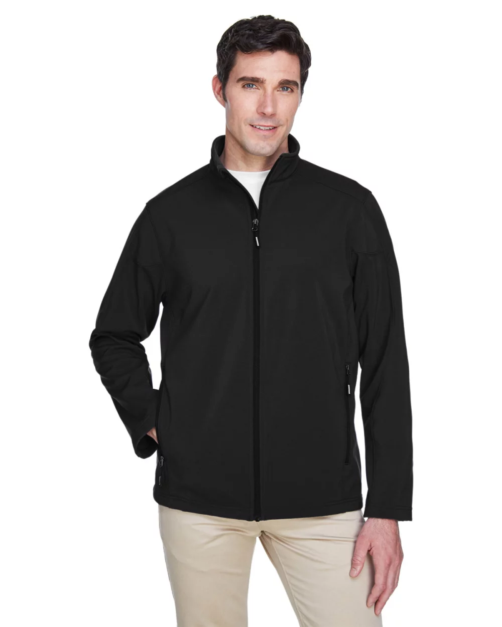 CORE 365 Men's Tall Cruise Two-Layer Fleece Bonded Soft?Shell Jacket