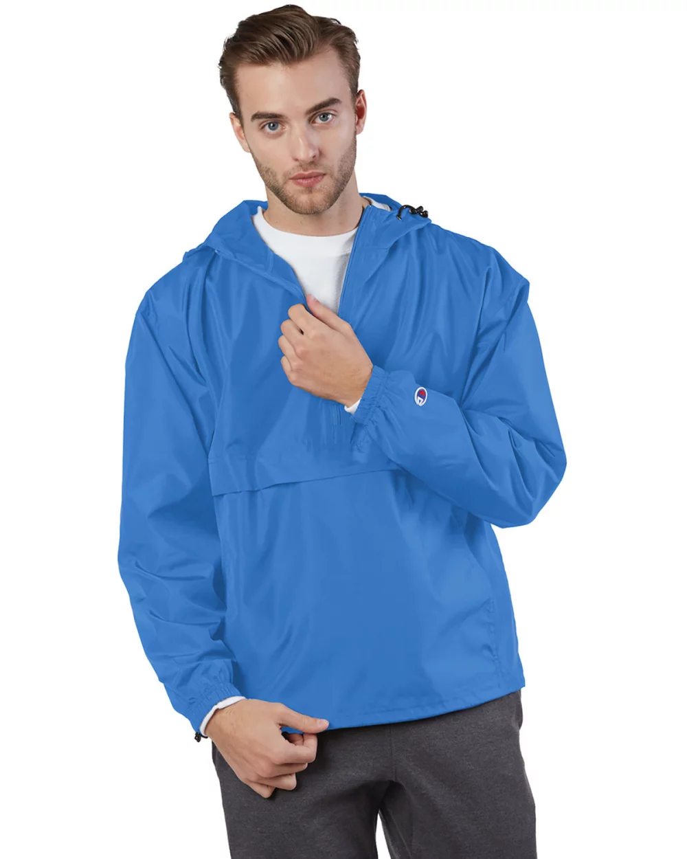 Veste Anorak à quart de zip pliable pour adulte Champion