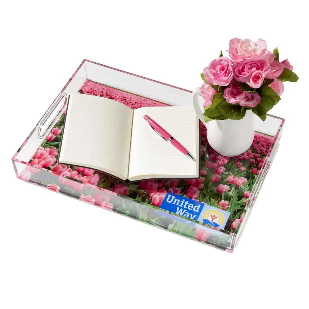 Plateau de service extra large en couleur pleine