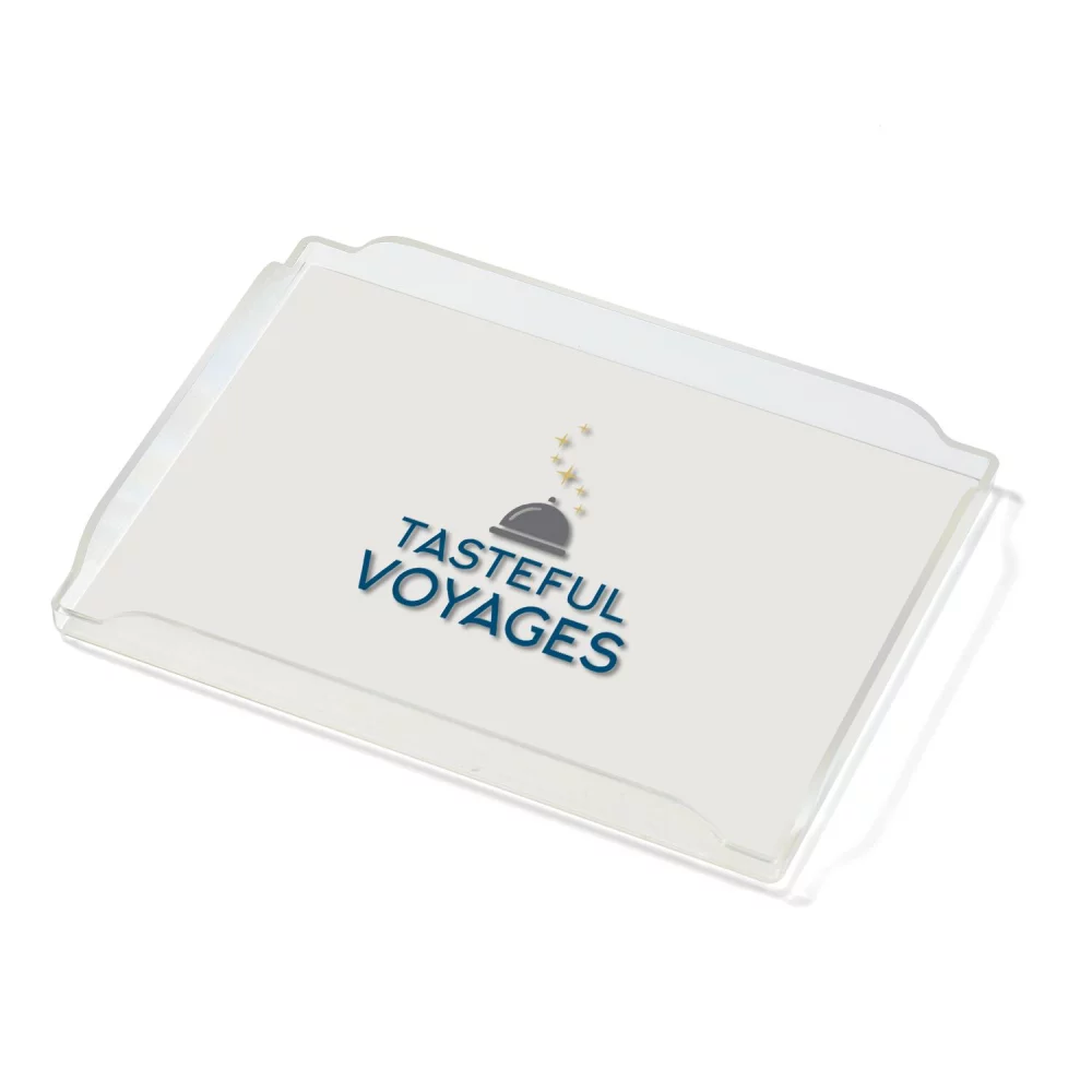 Plateau de service grand format en couleur pleine