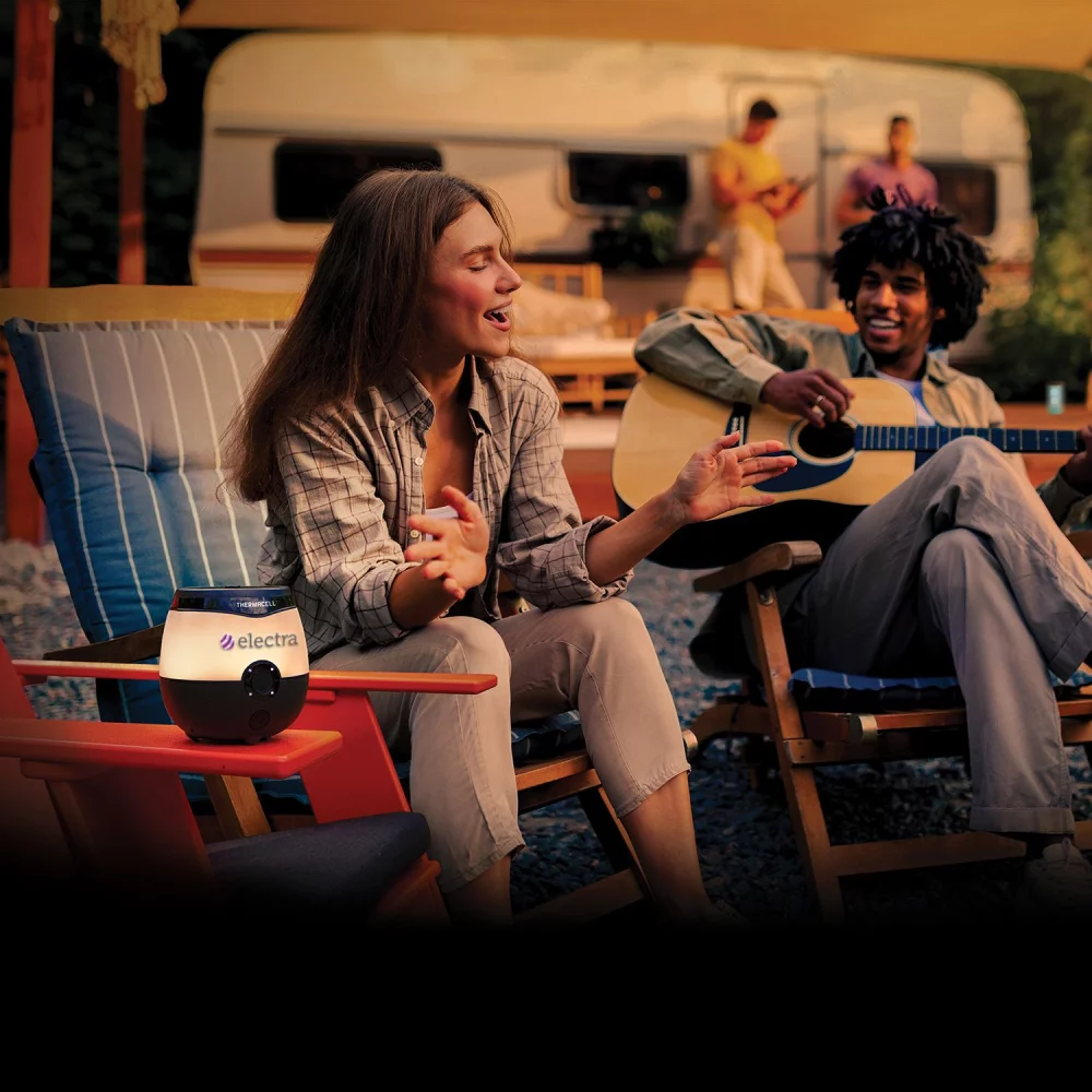 Répulsif contre les moustiques rechargeable Thermacell® + lumière d'ambiance