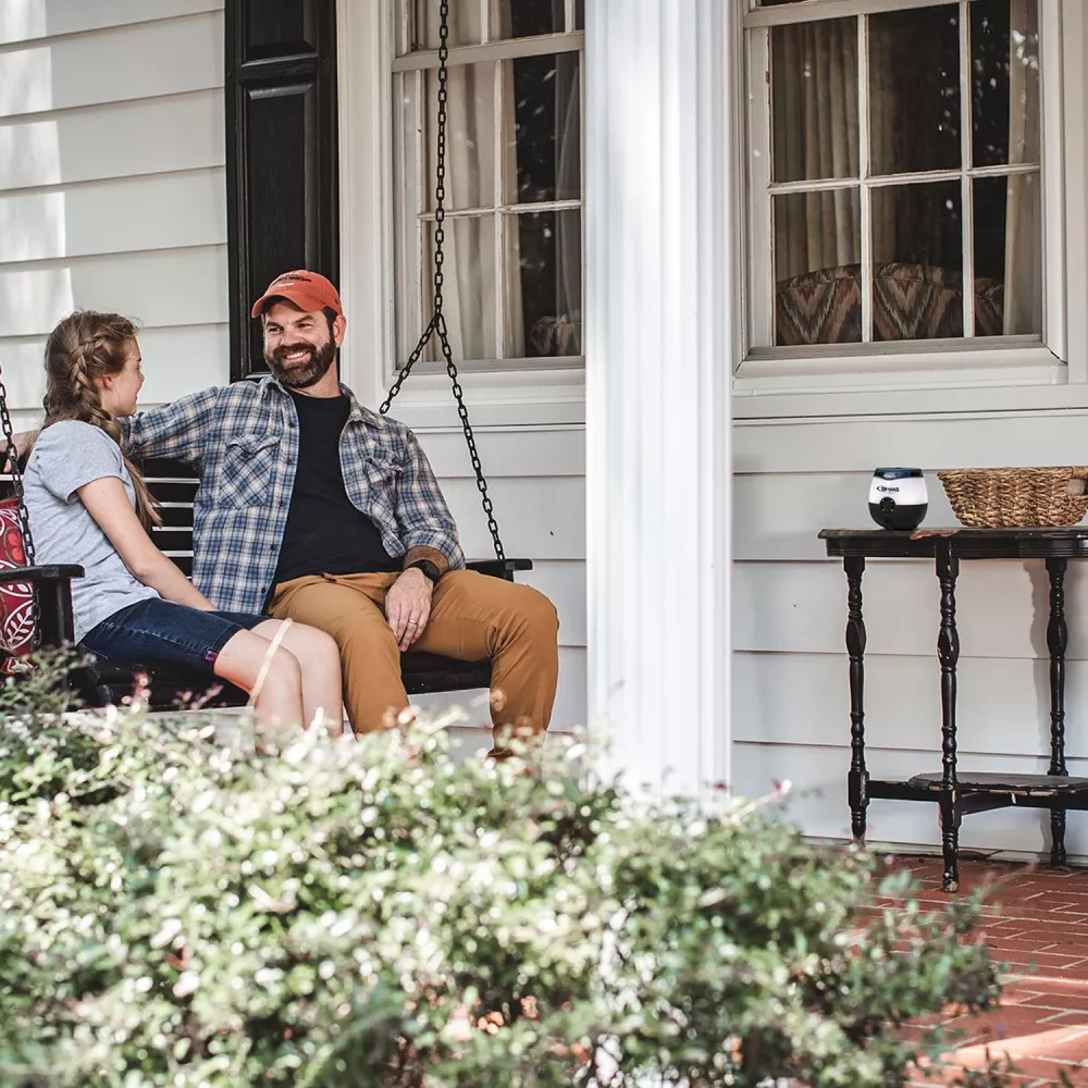 Répulsif contre les moustiques rechargeable Thermacell® + lumière d'ambiance