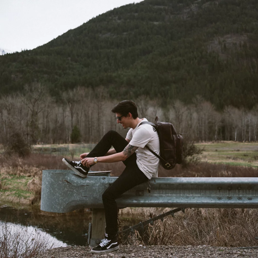 Sac à dos standard en cuir Duluth Pack™