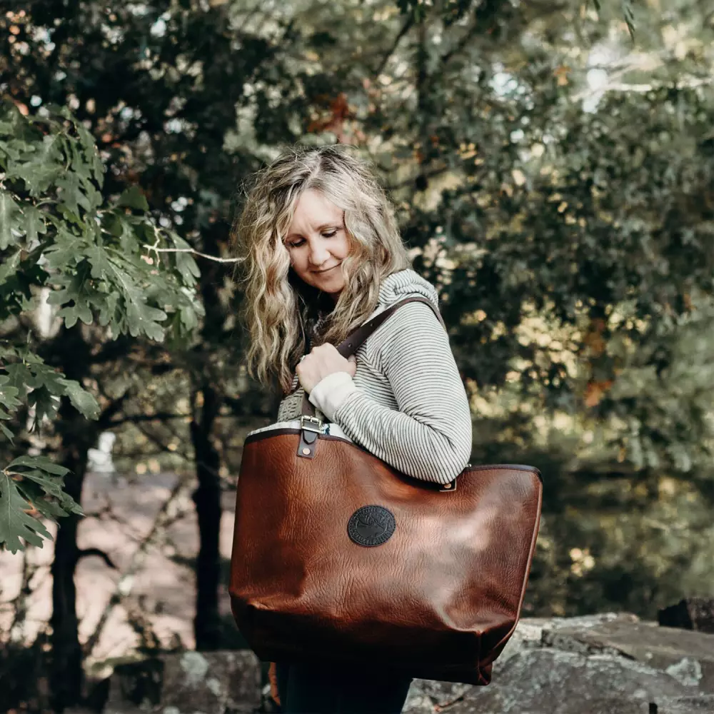 Duluth Pack™ Bison Leather Market Tote