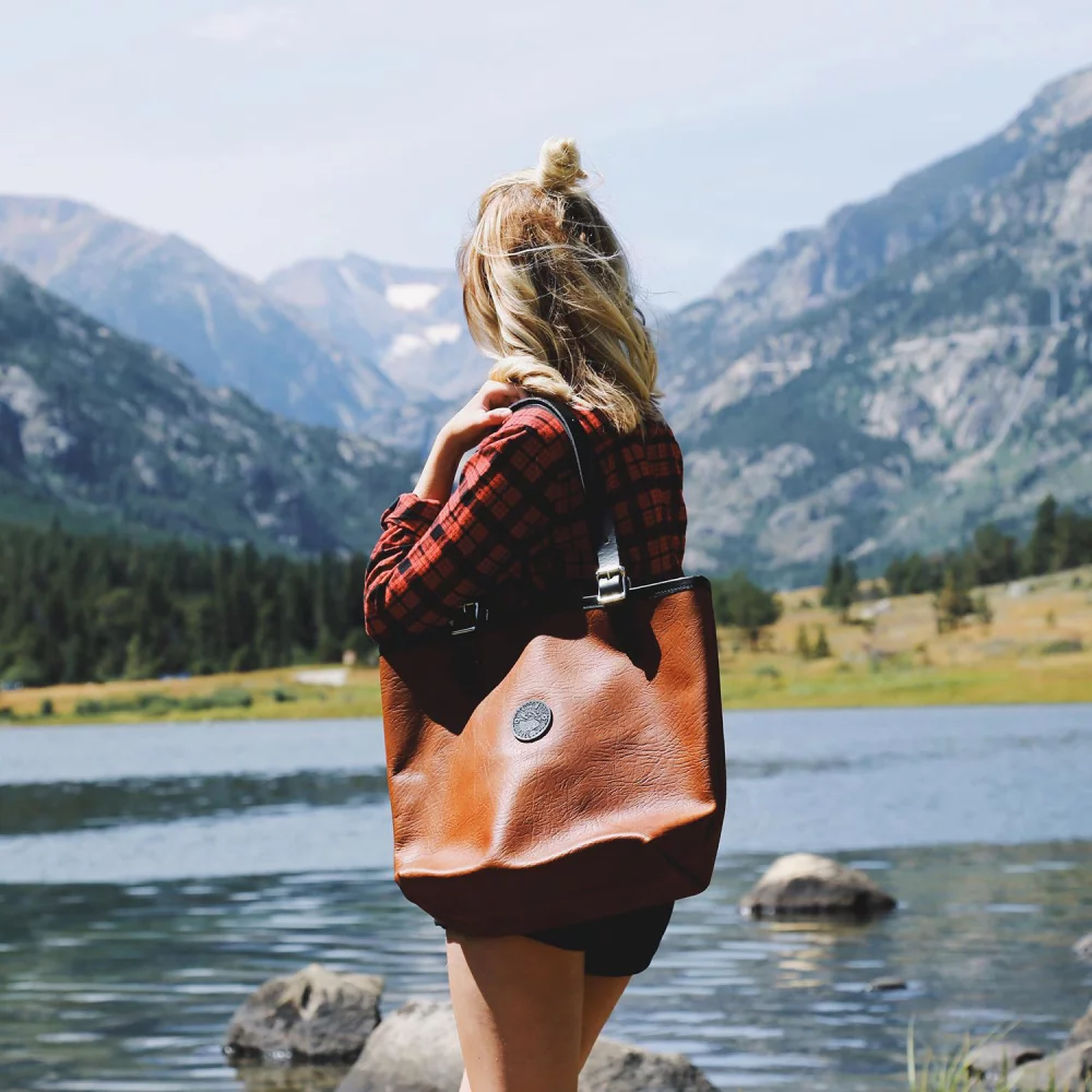 Duluth Pack™ Bison Leather Market Tote