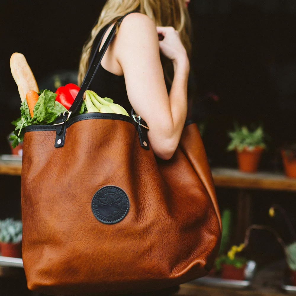 Sac de marché en cuir de bison Duluth Pack™