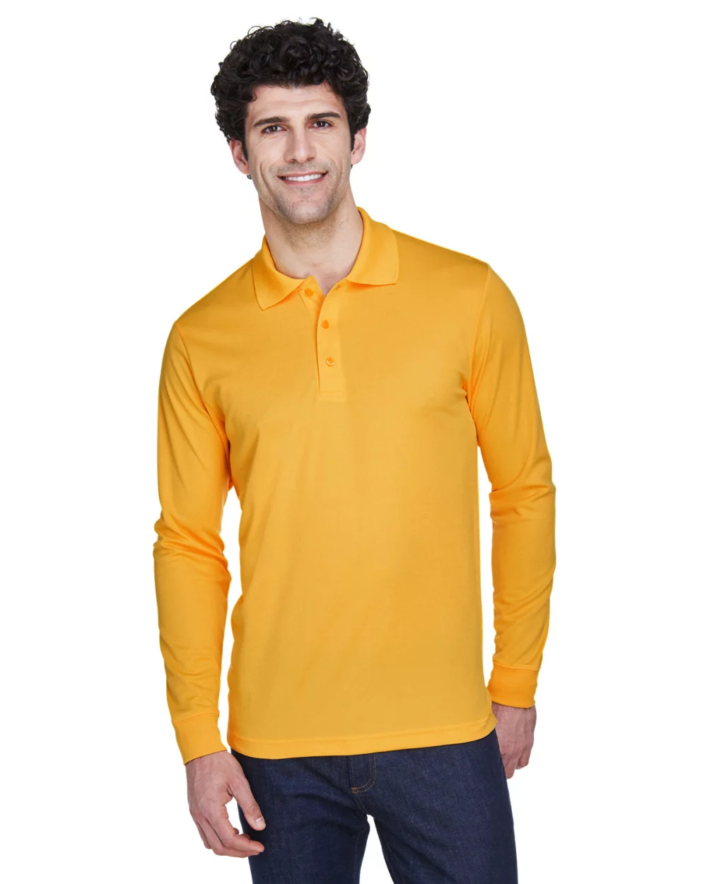 Polo Piqué à Manches Longues Performance Pinnacle pour Homme de CORE 365