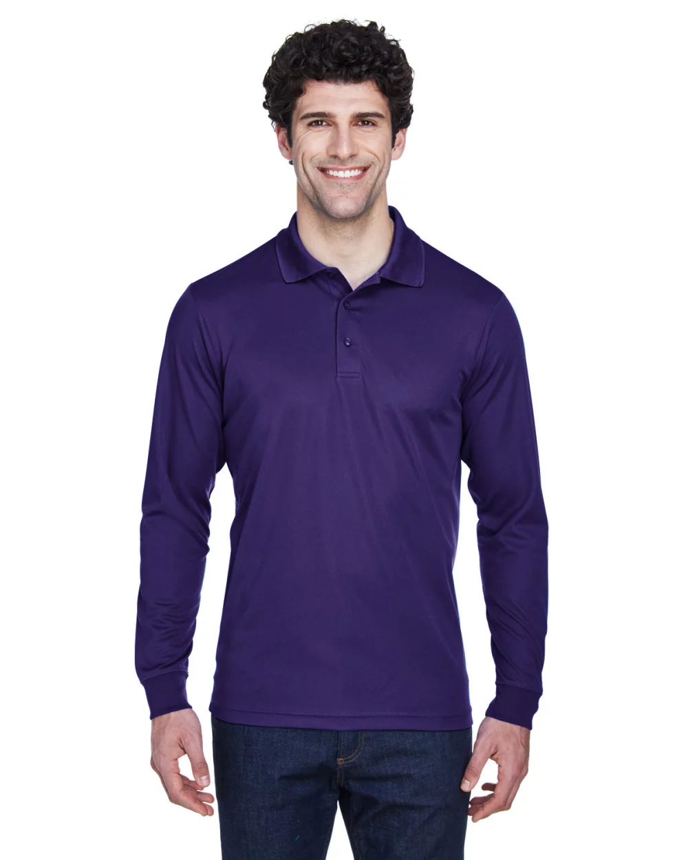 Polo Piqué à Manches Longues Performance Pinnacle pour Homme de CORE 365