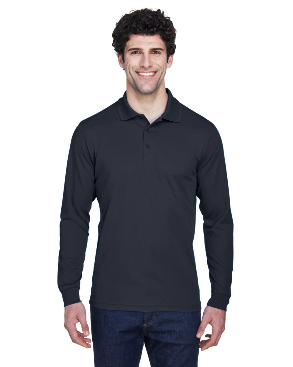 CORE 365 Men's Pinnacle Performance Long-Sleeve Piqu? Polo