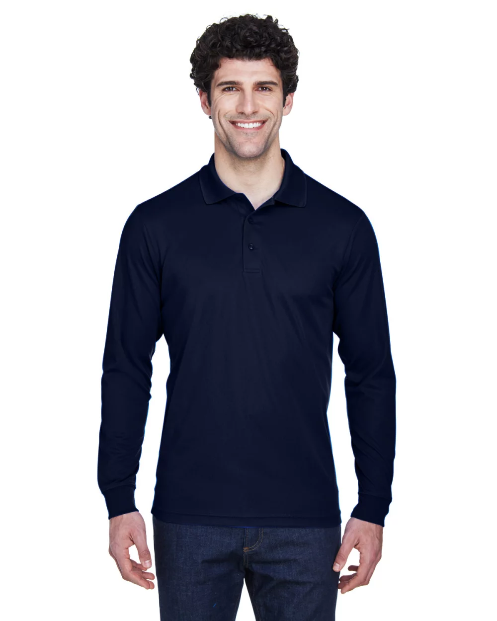 CORE 365 Men's Pinnacle Performance Long-Sleeve Piqu? Polo