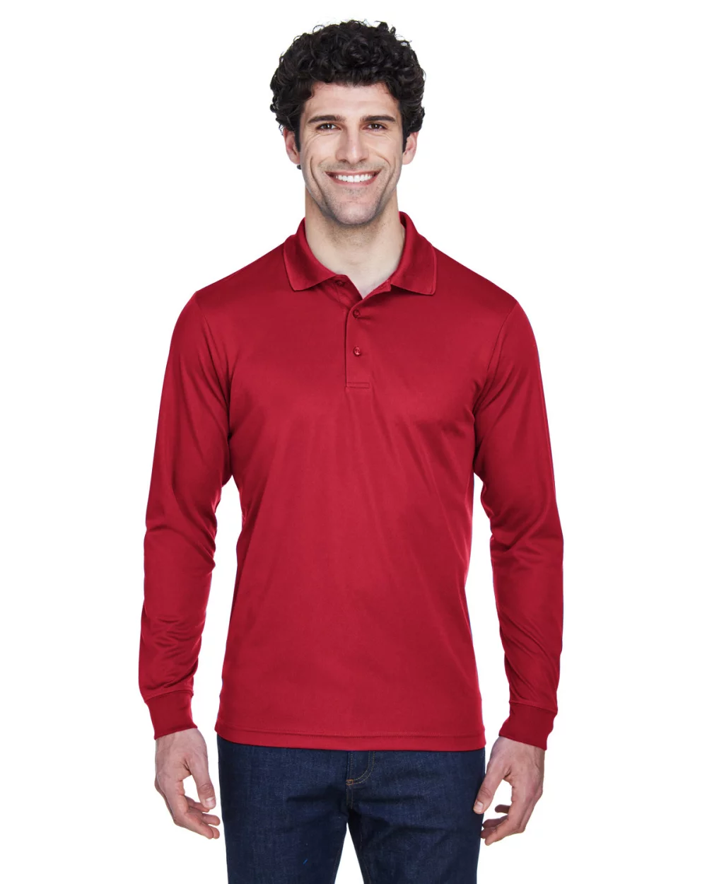Polo Piqué à Manches Longues Performance Pinnacle pour Homme de CORE 365