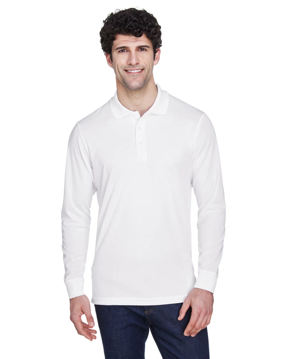 Polo Piqué à Manches Longues Performance Pinnacle pour Homme de CORE 365