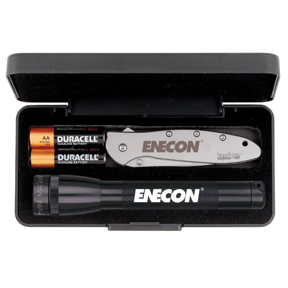 Mini Maglite® "AA" avec couteau "Leek" Kershaw®