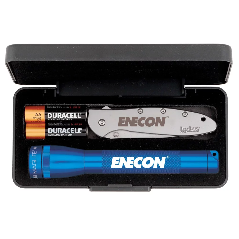 Mini Maglite® "AA" avec couteau "Leek" Kershaw®