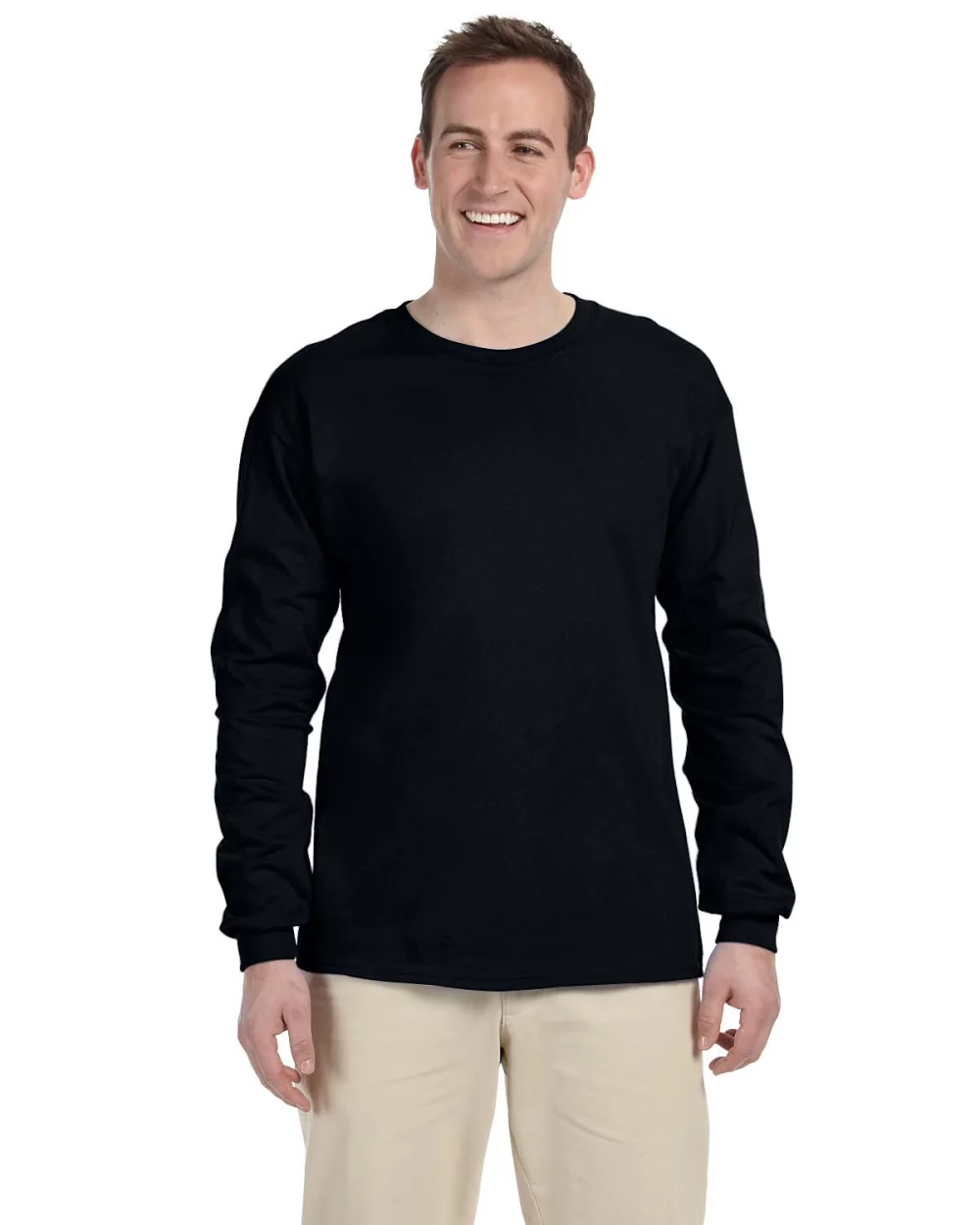 T-shirt à manches longues en coton ultra Gildan pour adultes
