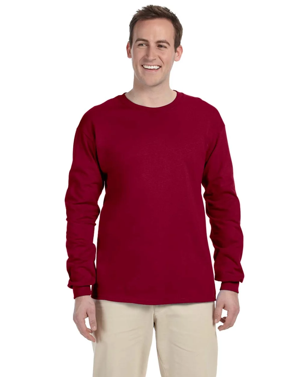 T-shirt à manches longues en coton ultra Gildan pour adultes