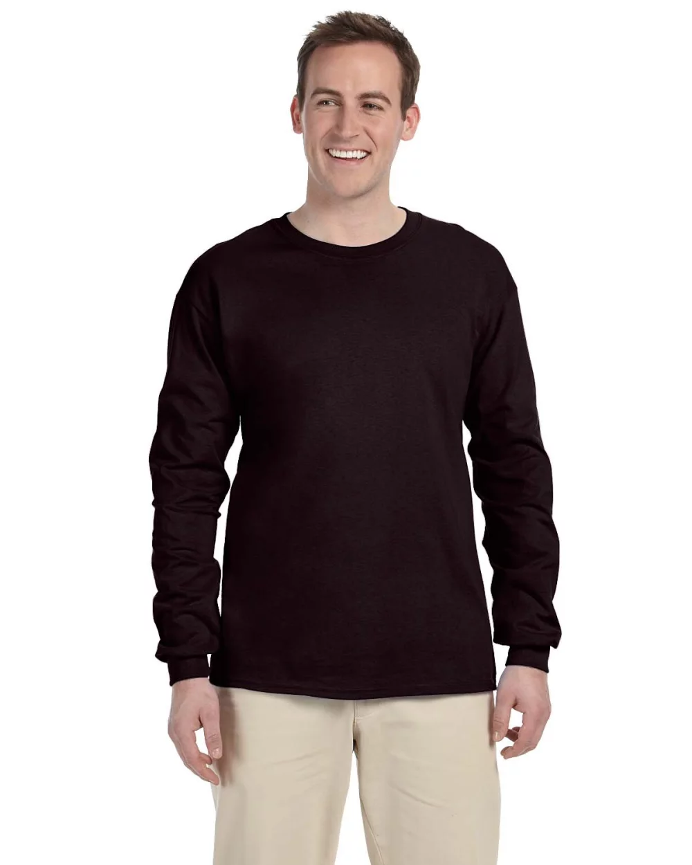 T-shirt à manches longues en coton ultra Gildan pour adultes