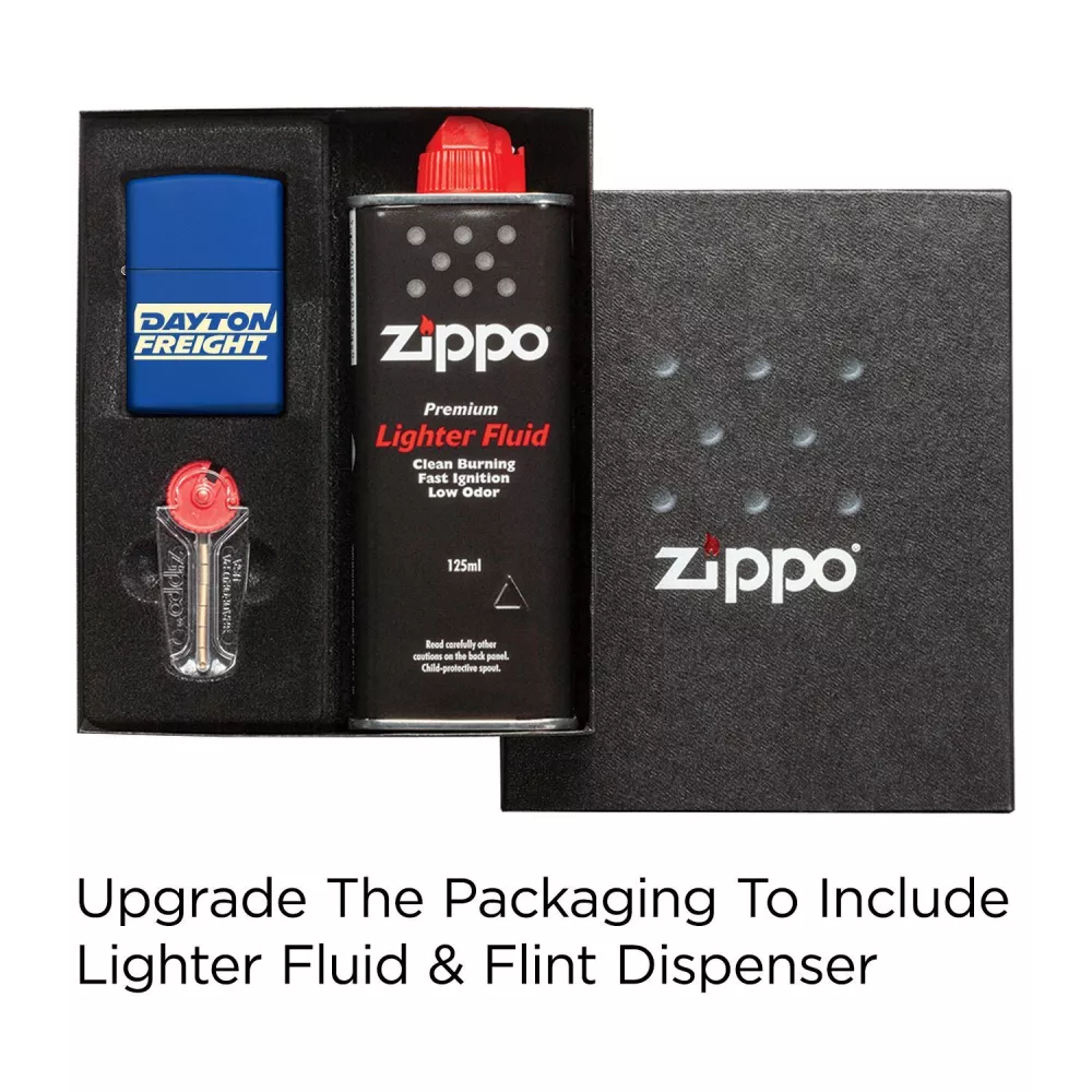 Les briquets Zippo® coupe-vent de couleur mate.
