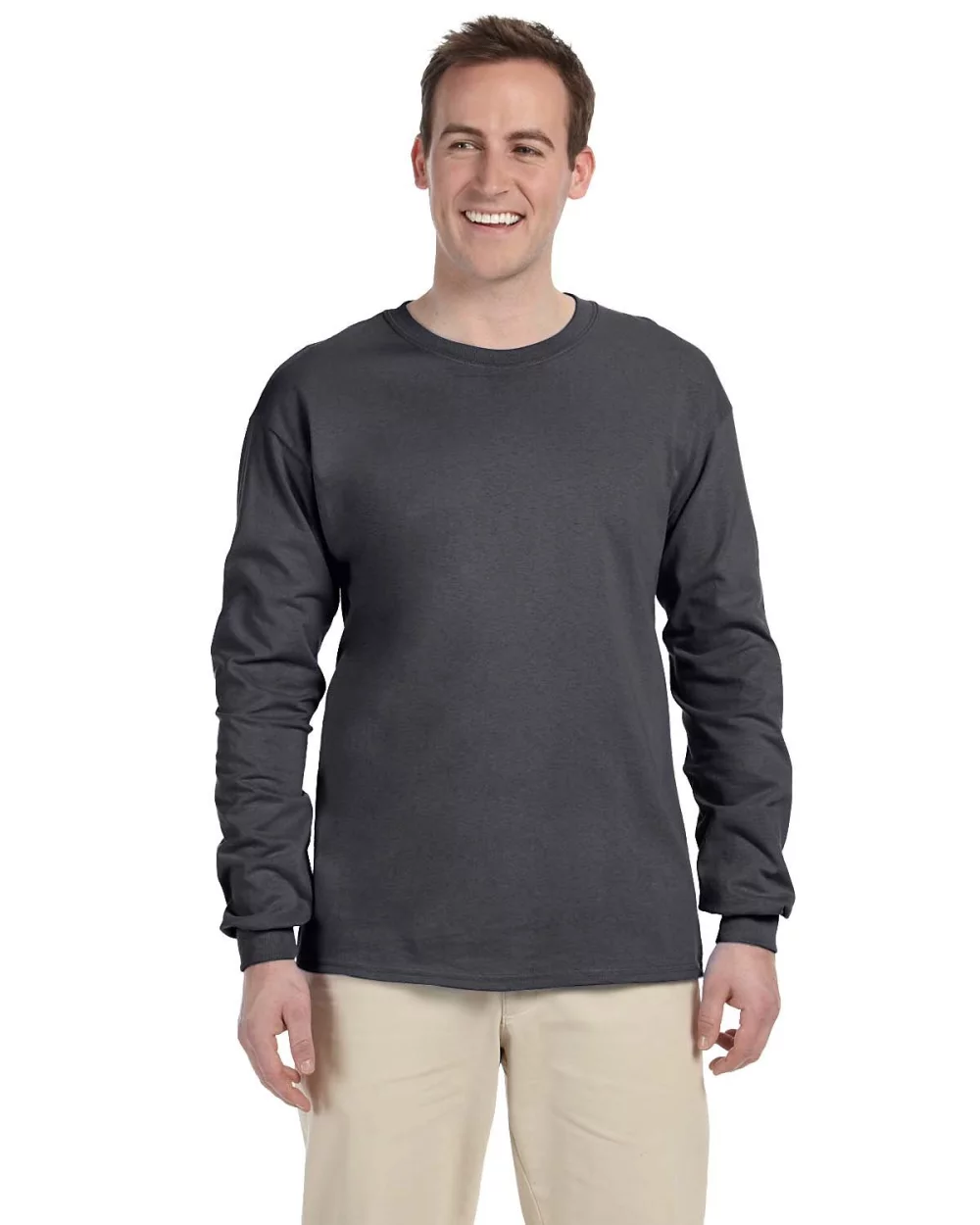 T-shirt à manches longues en coton ultra Gildan pour adultes