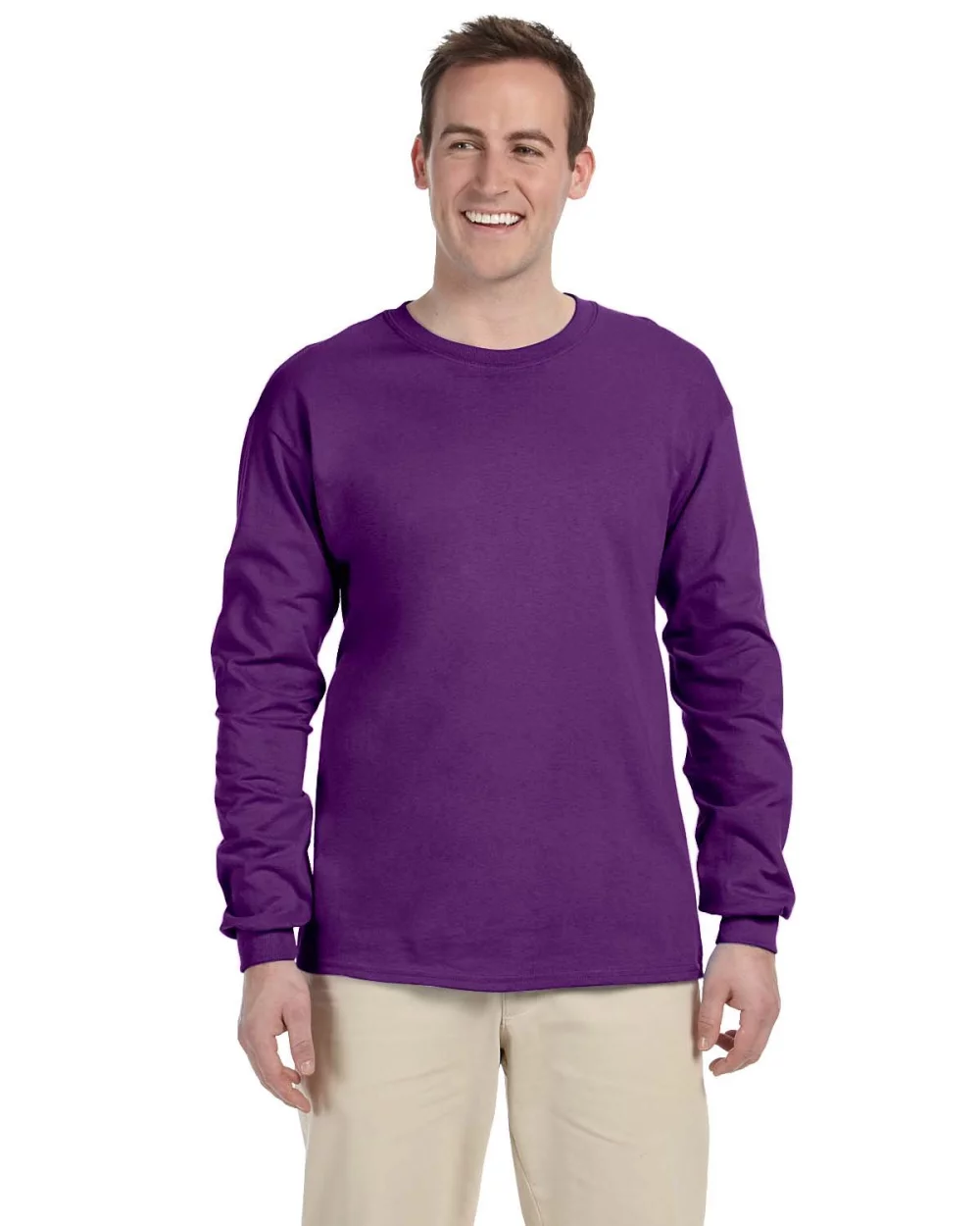 T-shirt à manches longues en coton ultra Gildan pour adultes