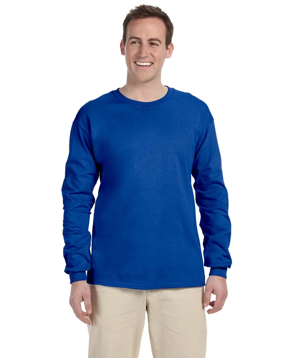 T-shirt à manches longues en coton ultra Gildan pour adultes