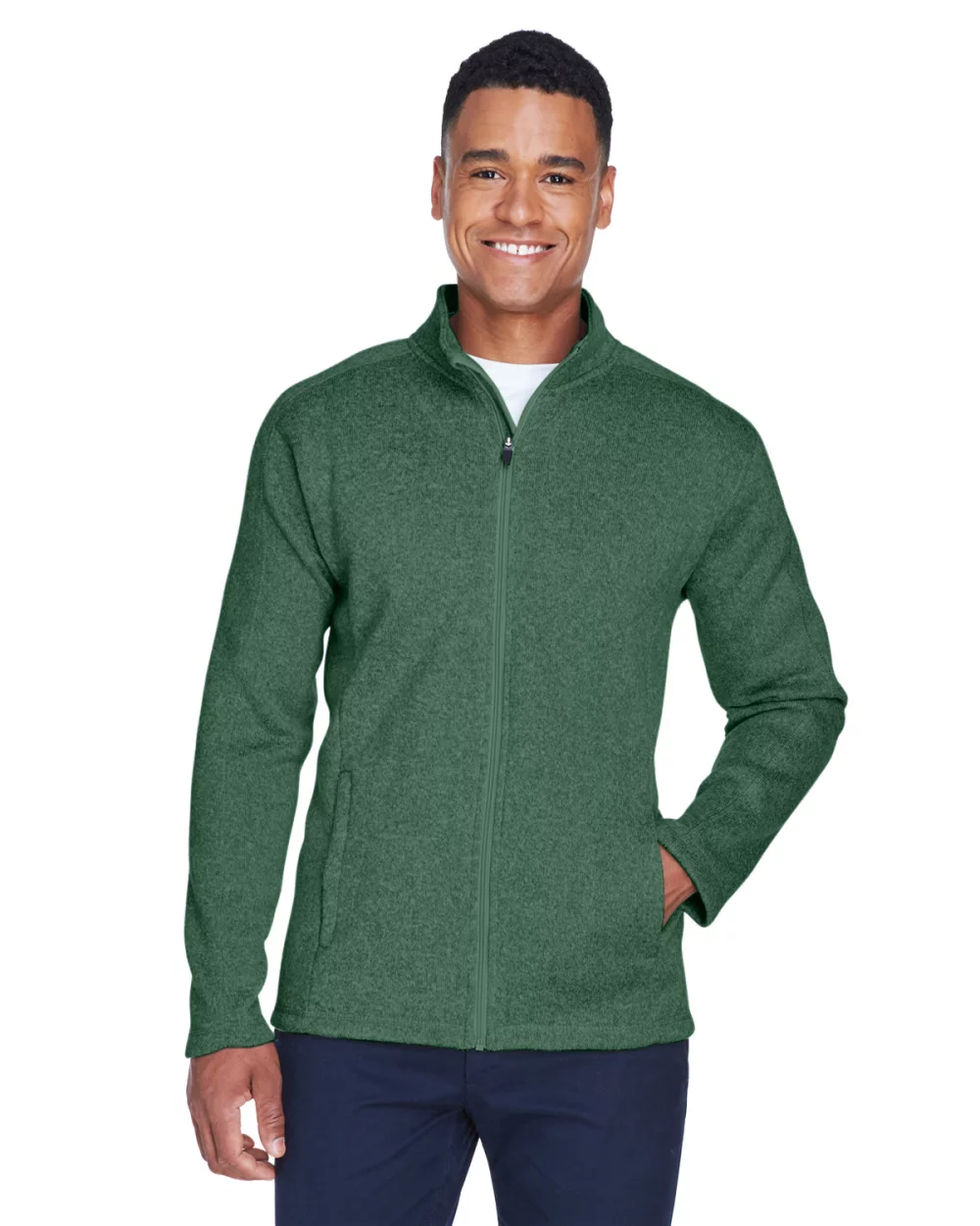 DEVON AND JONES Men's Bristol Full-Zip Sweater Fleece Jacket