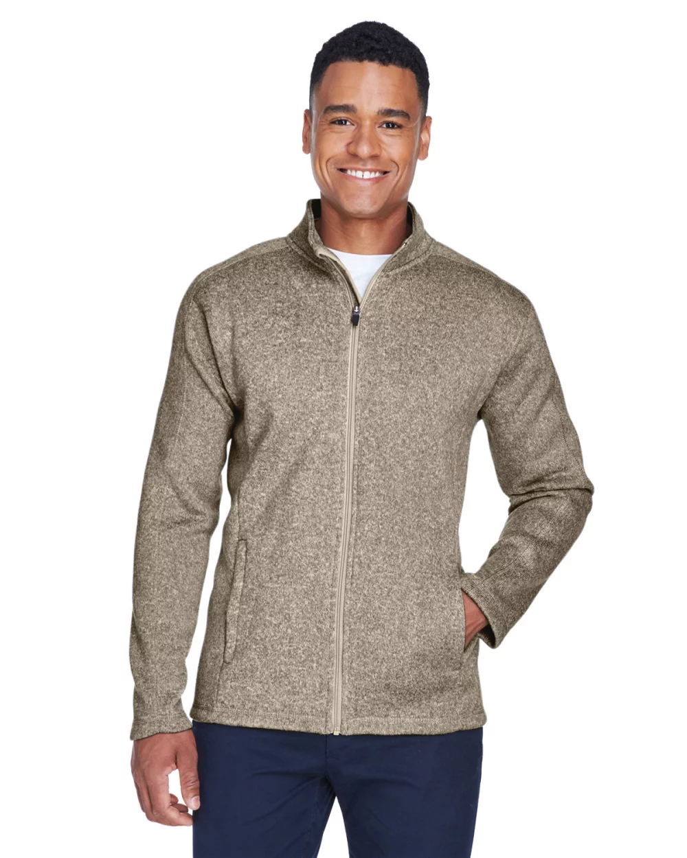 DEVON AND JONES Men's Bristol Full-Zip Sweater Fleece Jacket