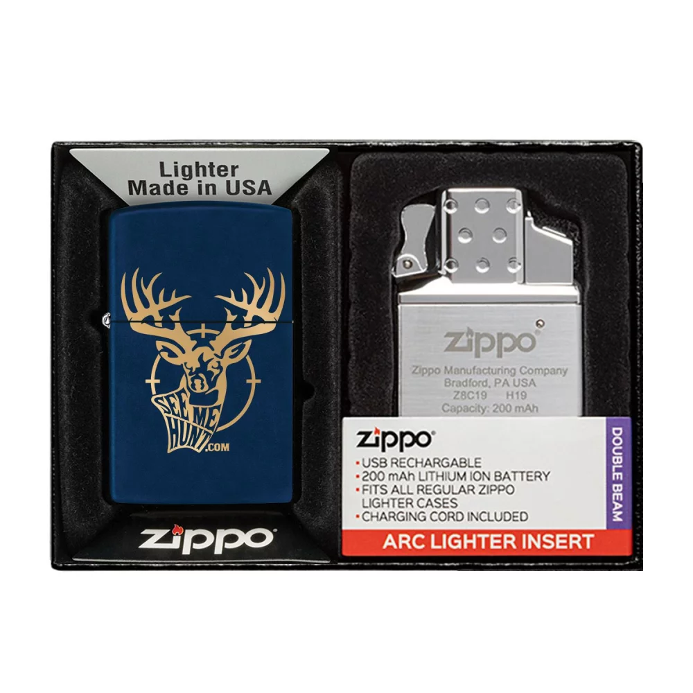 Ensemble cadeau comprenant un briquet Zippo® et un insert de briquet électrique rechargeable