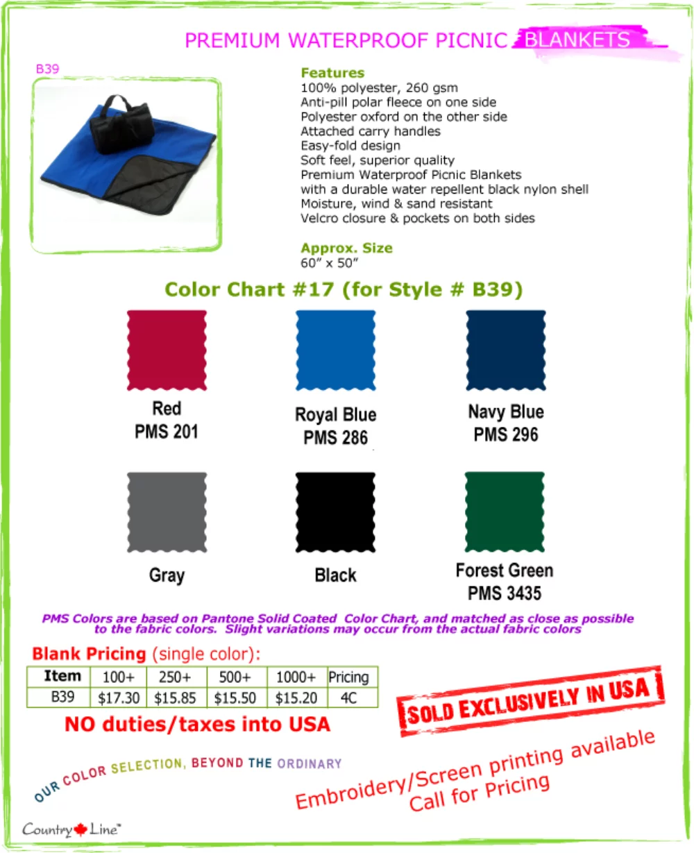 Premium Waterproof PICNIC Blankets