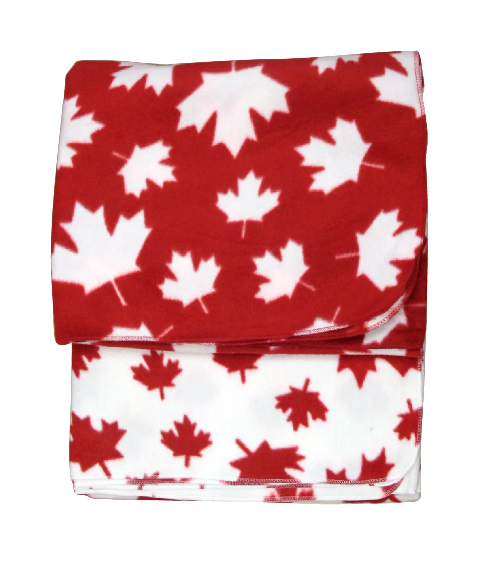 Canadian Made Premium PATRIOTIC Fleece Baby Blankets
