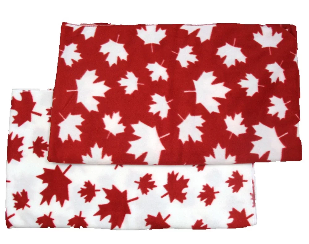 Canadian Made Premium PATRIOTIC Fleece Baby Blankets
