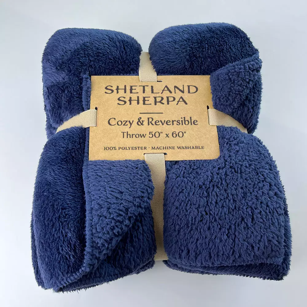 Luxury Shetland Sherpa Fleece Blankets