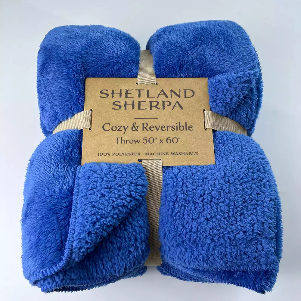 Luxury Shetland Sherpa Fleece Blankets