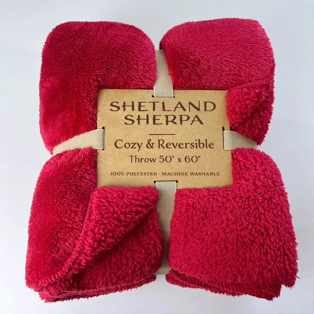 Luxury Shetland Sherpa Fleece Blankets