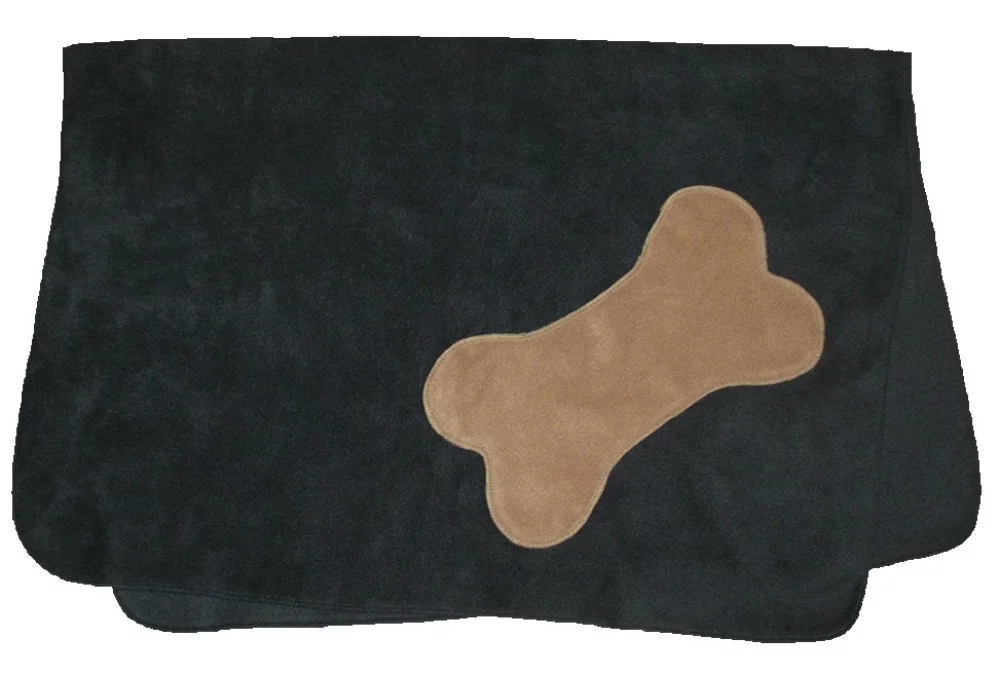 Canadian Made Luxury DOG BONE Fleece Blankets
