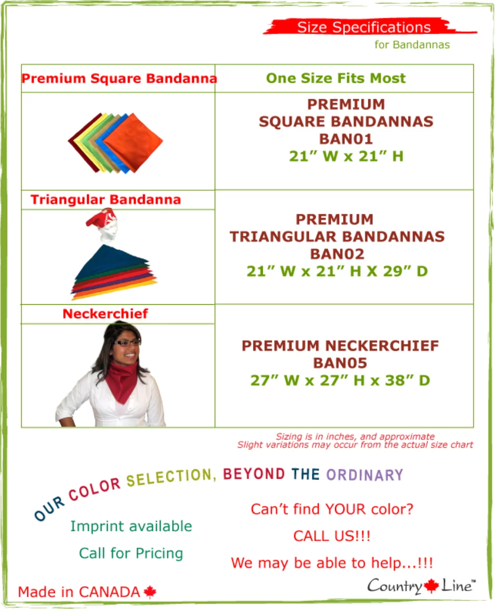 Canadian Made Premium Neckerchiefs