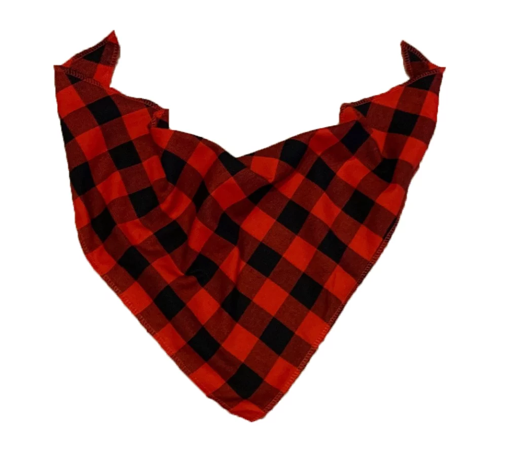 Canadian Made Premium Plaid Pet Bandannas