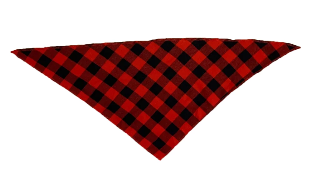 Large Canadian Made Premium Plaid Pet Bandannas