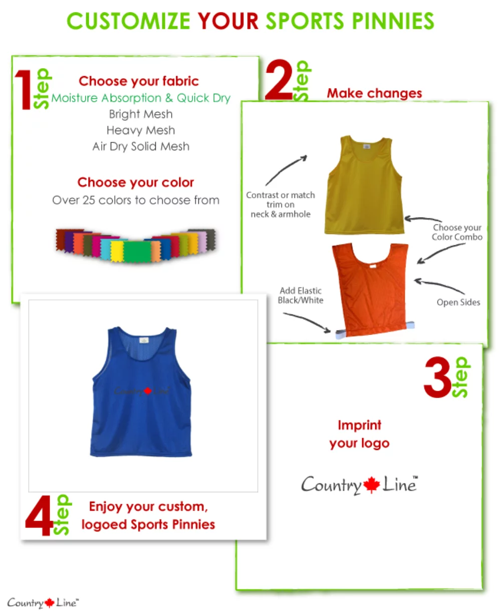 Canadian Made Deluxe Sports Pinnies