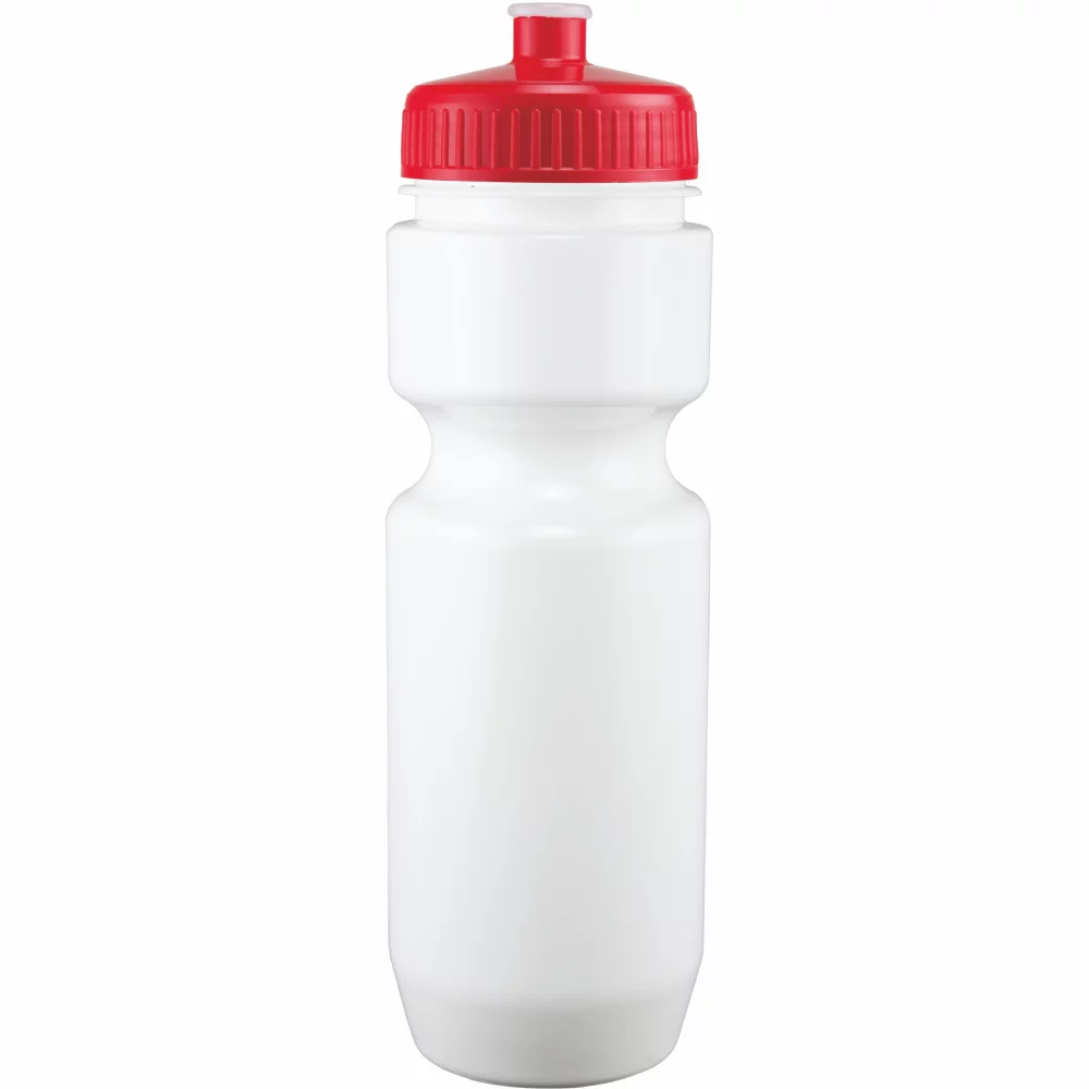 Bouteille de vélo de 22 oz avec couvercle à pousser-tirer - Couleurs unies