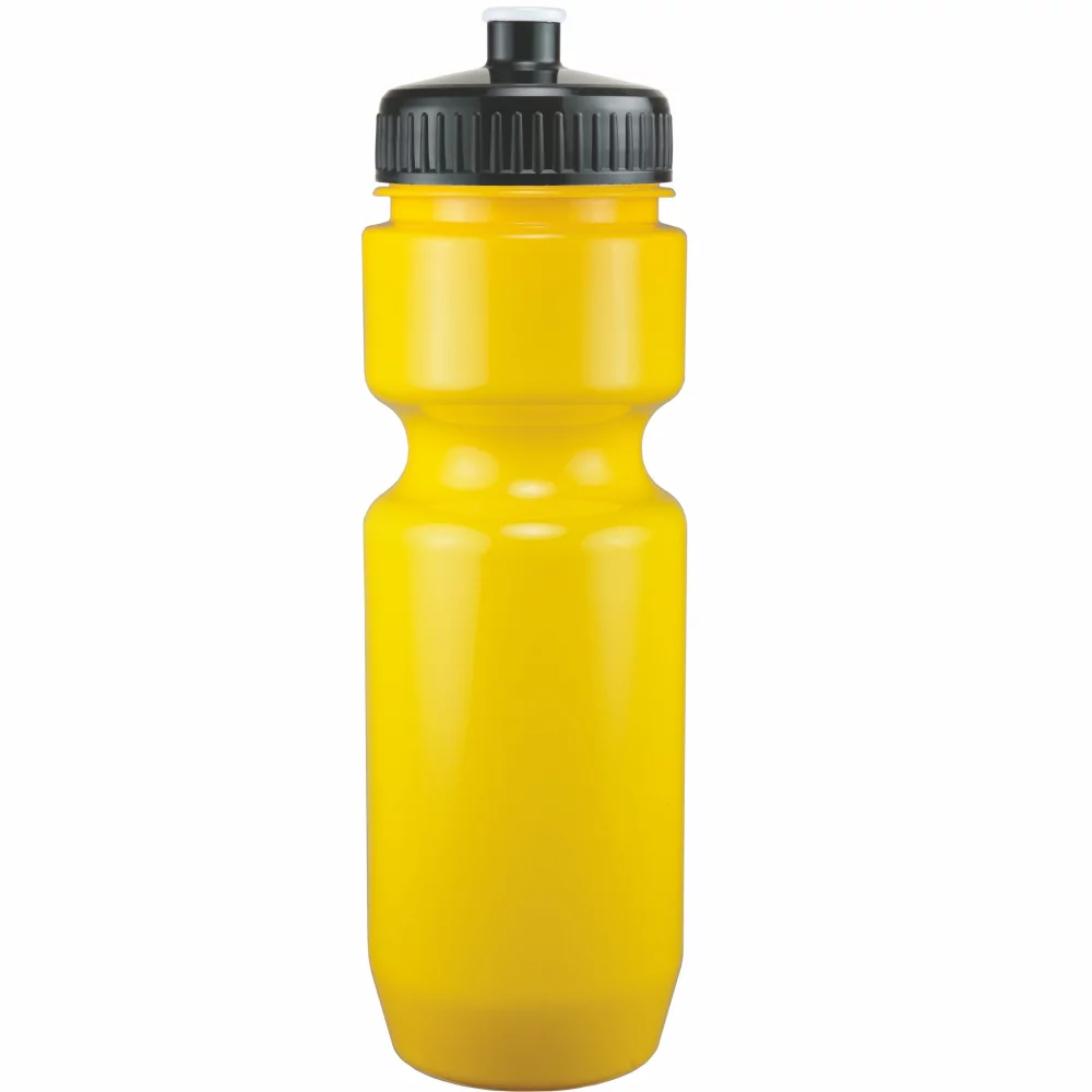 Bouteille de vélo de 22 oz avec couvercle à pousser-tirer - Couleurs unies
