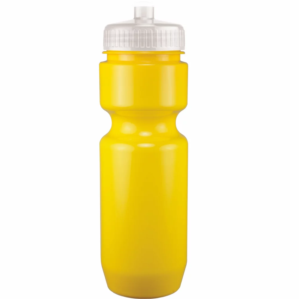 Bouteille de vélo de 22 oz avec couvercle à pousser-tirer - Couleurs unies